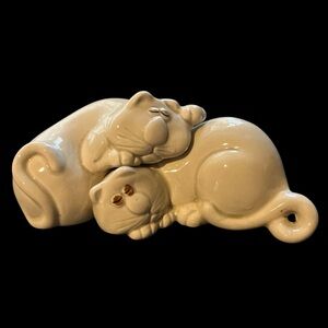 Fritz &Floyd- “cat nap” 60’s 70’s salt & pepper shakers vintage ceramic